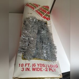 Vintage VTG garland christmas decoration  in box